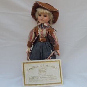 Heritage Signature Collection Porcelain Western Doll 98609